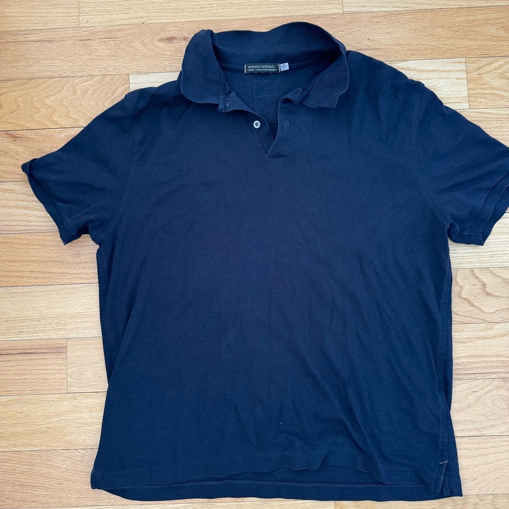 Banana Republic Navy Blue Polo Men’s Large